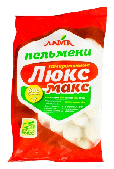 Пельмени ЛАМА Люкс Макс 800г
