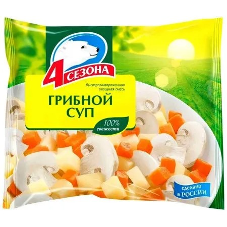 Суп 4 СЕЗОНА грибной с/м 400г