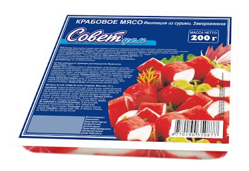 Крабовое мясо ВИЧИ Советуем с/м 200г