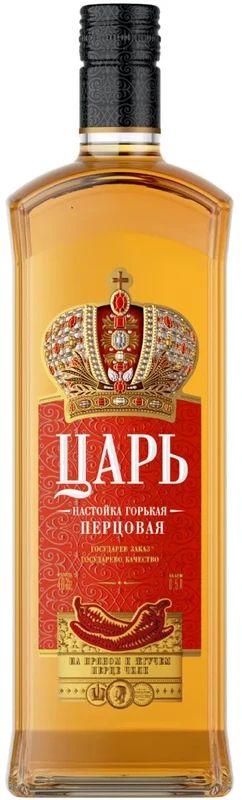 Настойка ЦАРЬ Перцовая 38% ст/б 0.5л
