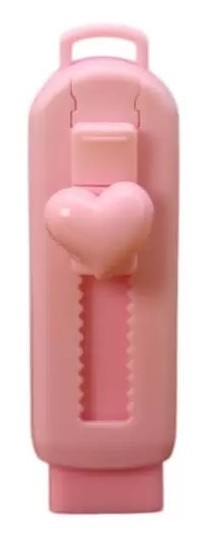 Ластик МИЛОТА Сердце розовый выдвижной арт.132-0194