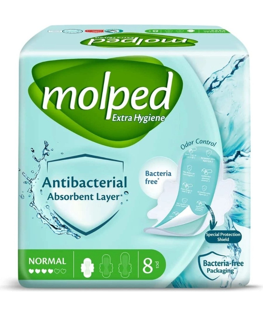 Прокладки МОЛПЕД Антибактериальные нормал 8шт