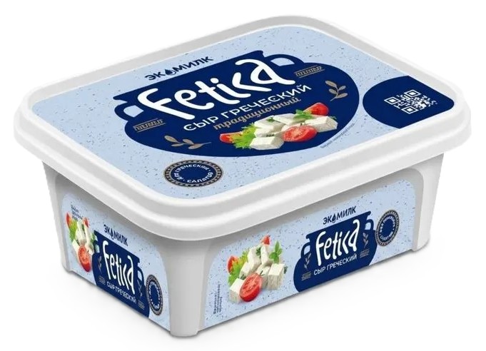 Сыр рассольный ЭКОМИЛК Фетика бзмж 40% 225г