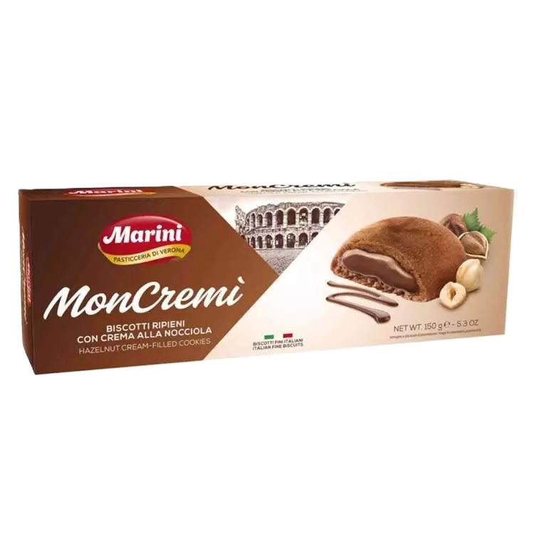 Печенье МАРИНИ Монкреми с ореховым кремом 150г