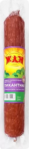 Колбаса ЖЕЛЕН Пикантная полусухая с/к в/у 200г