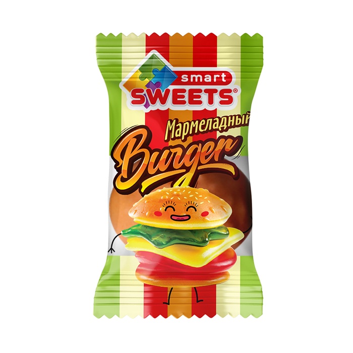 Жевательный мармелад СМАРТ СВИТС Бургер 14г