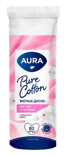 Диски ватные АУРА 80шт