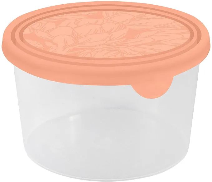 Контейнер для продуктов ХЕЛЬСИНКИ круглый персиковая карамель 750мл арт.PT143411040