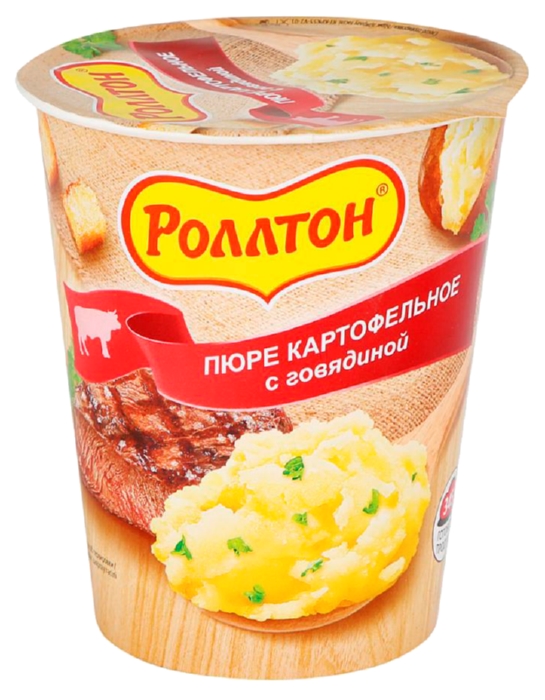 Картофельное пюре б/п РОЛЛТОН говядина 55г
