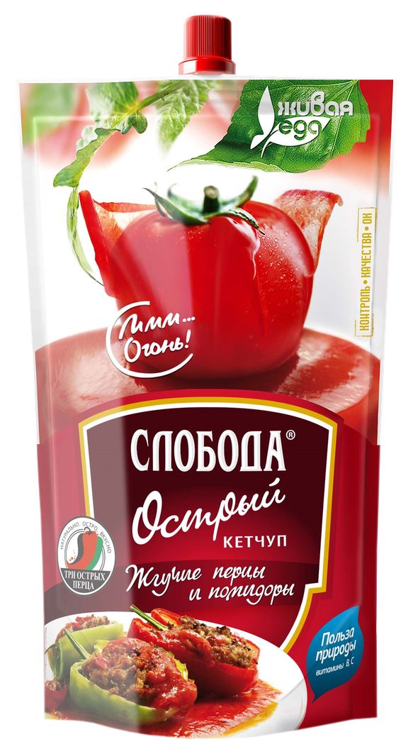 Кетчуп СЛОБОДА Острый д/пак 320г