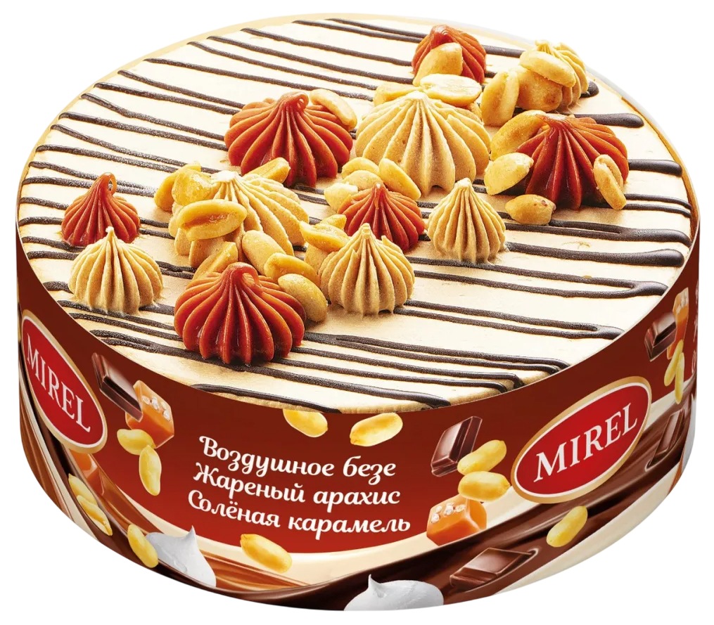 Торт МИРЕЛЬ Шоколадный тоффи 580г