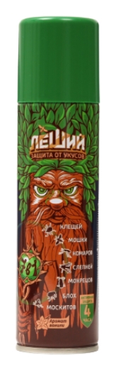Аэрозоль ЛЕШИЙ Комплексная защита от клещей комаров мошки 150мл