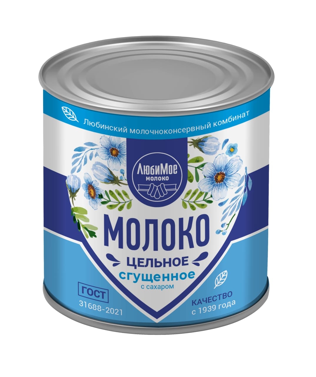 Сгущенное молоко ЛЮБИМО ГОСТ бзмж ж/б 380г