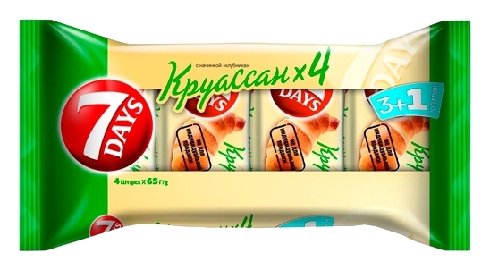 Круассаны 7 ДЭЙС фундук 65г