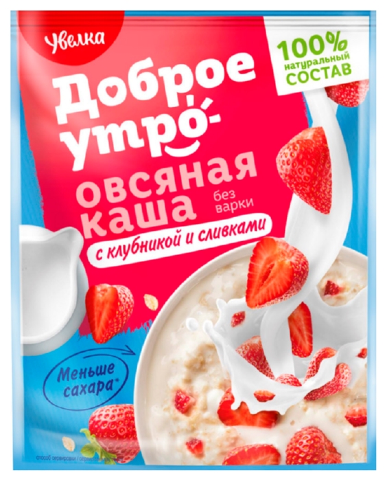 Каша овсяная УВЕЛКА клубника со сливками м/у 40г