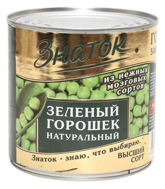 Горошек ЗНАТОК зеленый ж/б 420мл