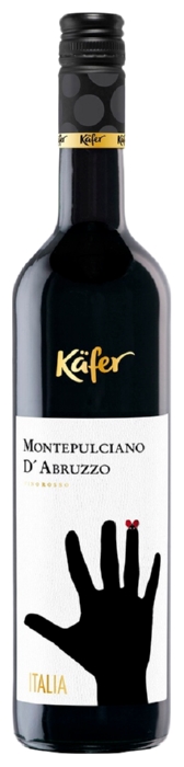 Вино КЭФЕР Монтепульчано д`Абруццо красное сух 12.5% ст/б 0.75л