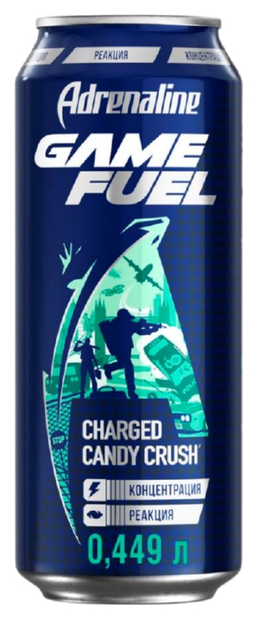 Энергетический напиток АДРЕНАЛИН РАШ Игровая энергия ж/б 0.449л