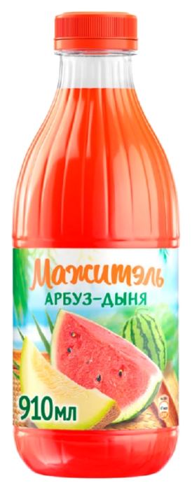 Напиток на сыворотке МАЖИТЕЛЬ арбуз дыня бзмж 0.04% пэт 950г