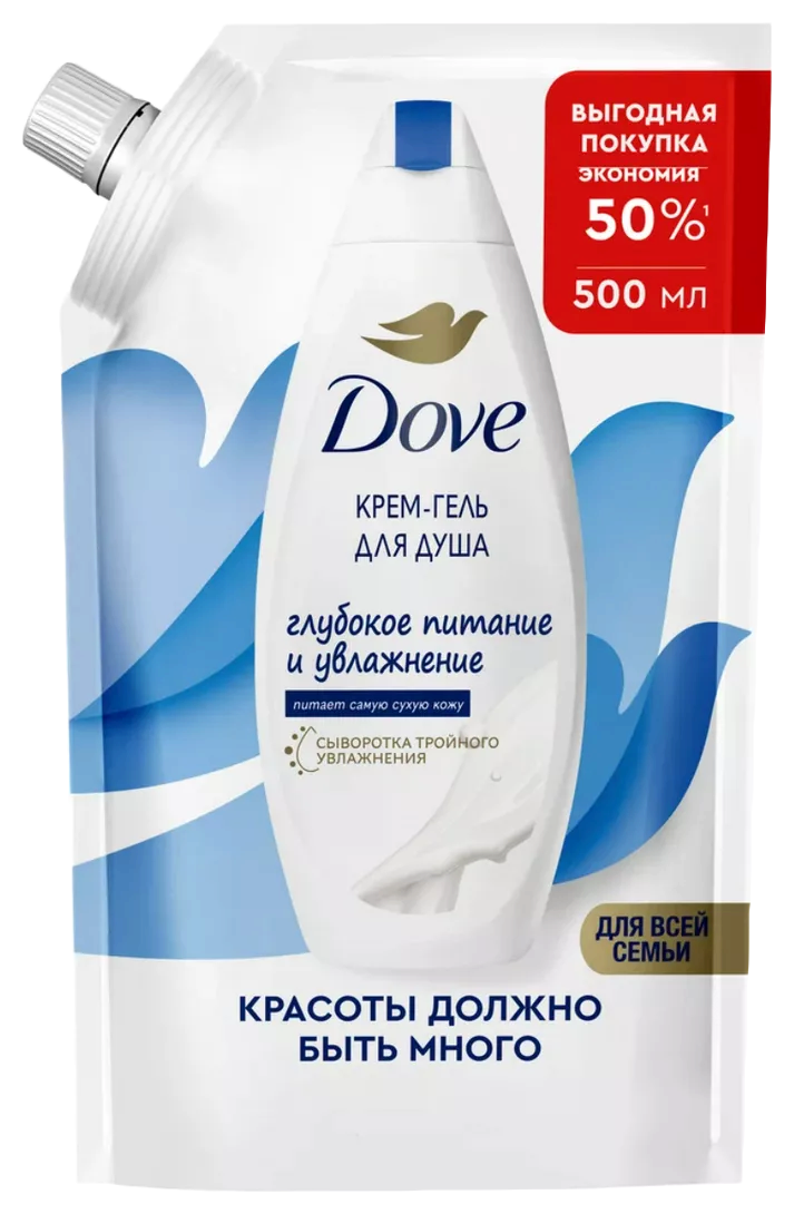 Гель для душа ДАВ Глубокое питание и увлажнение д/пак 500мл