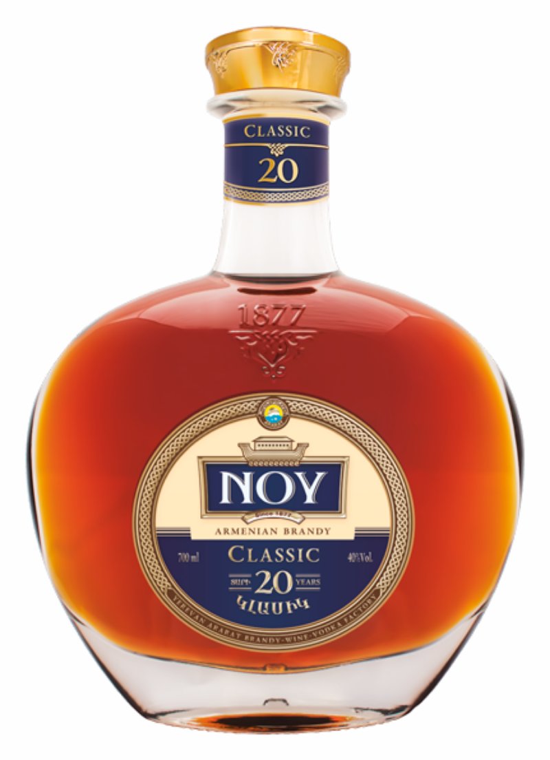 Коньяк НОЙ Классик 20 лет 40% ПК 0.5л