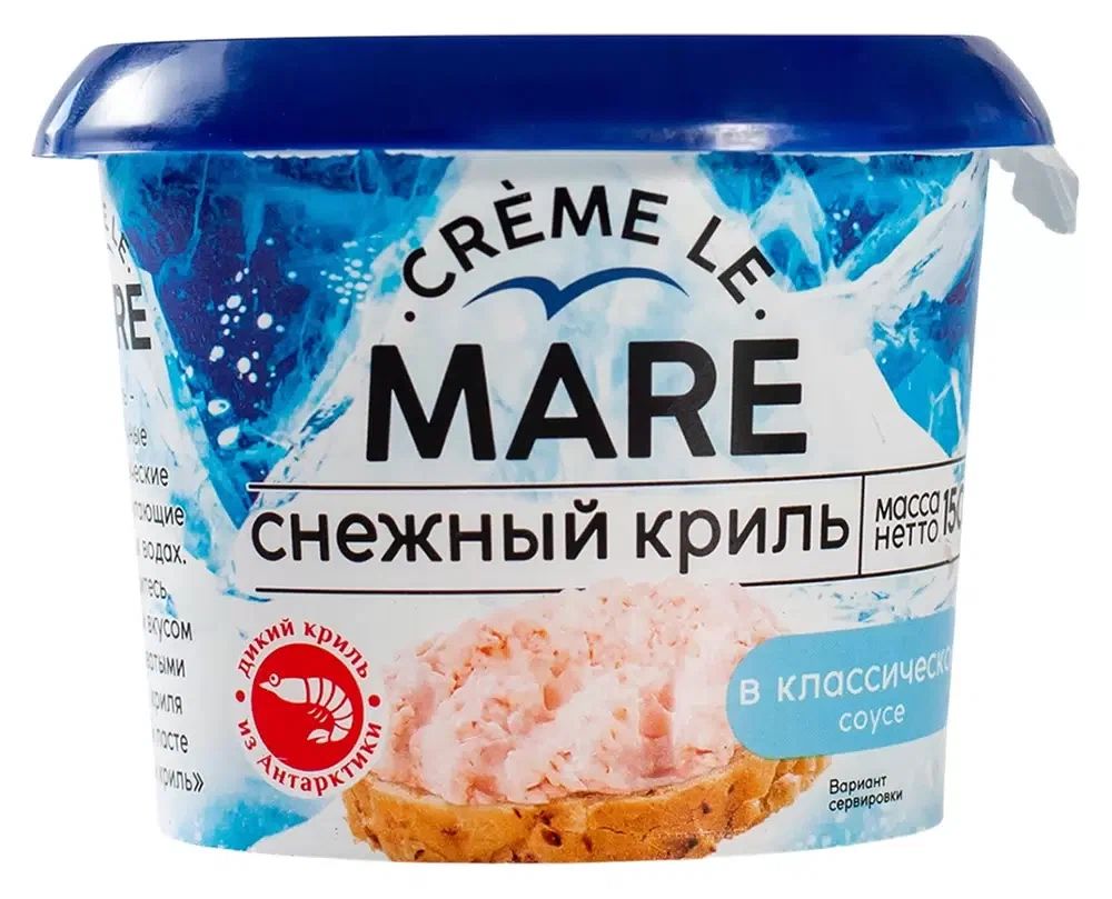 Паста МАРЕ Криль снежный в классическом соусе 150г