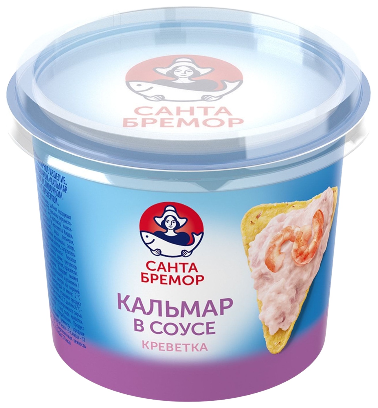 Кальмар САНТА БРЕМОР в сливочном соусе с креветкой 150г