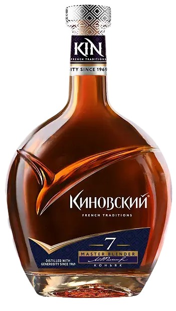 Коньяк КИНОВСКИЙ 7 лет 40% ст/б 0.5л