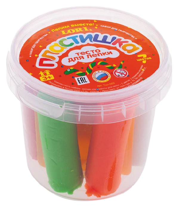 Тесто для лепки ЛОРИ №2 7цв