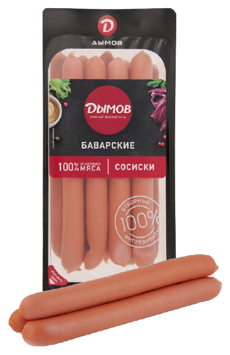 Сосиски ДЫМОВ Баварские 600г