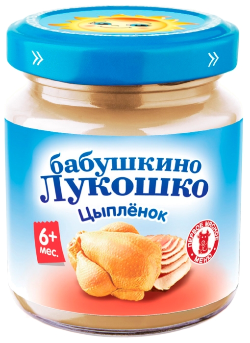 Пюре БАБУШКИНО ЛУКОШКО цыпленок ст/б  100г