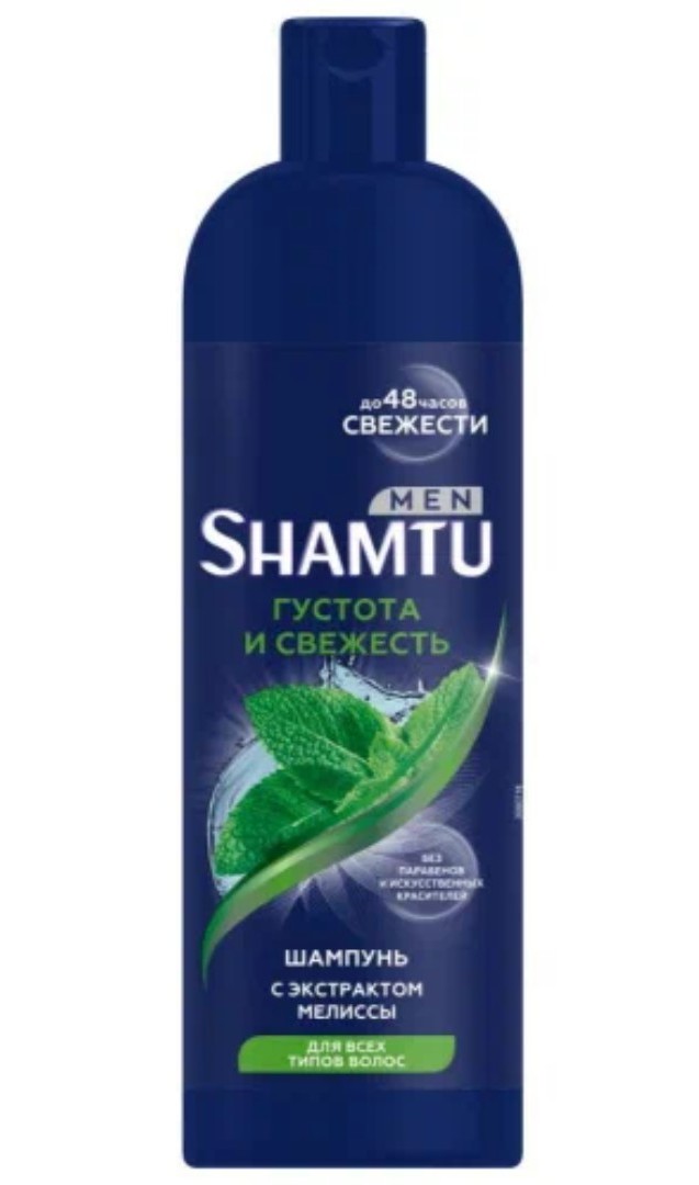Шампунь ШАМТУ Мен Густота и свежесть с экстрактом мелиссы 500мл