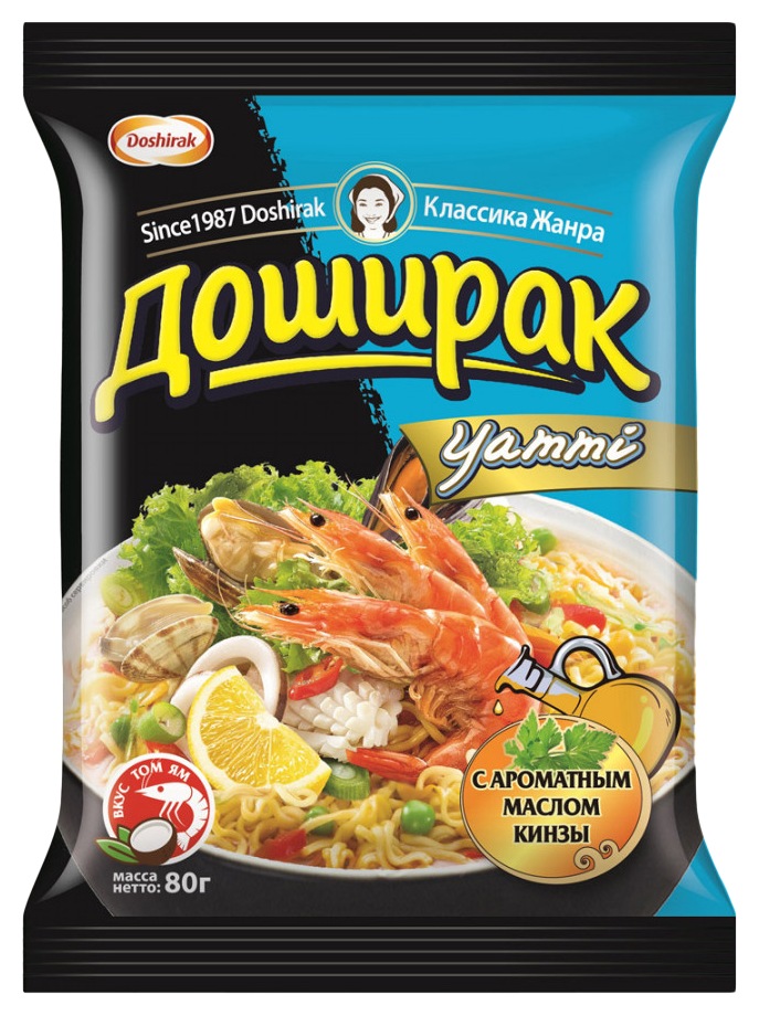 Лапша б/п ДОШИРАК Ямми том ям м/у 80г