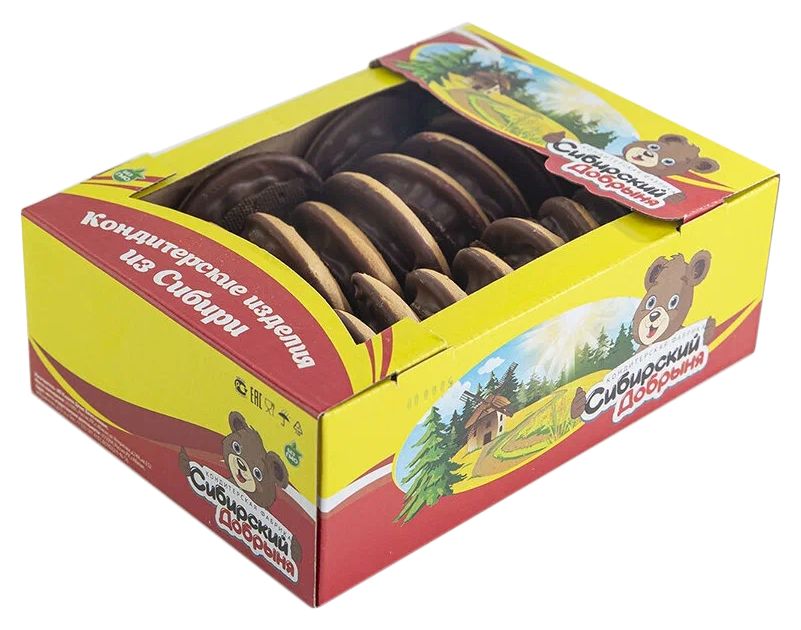 Печенье СИБИРСКИЙ ДОБРЫНЯ Бискви-шок вишня черешня 600г