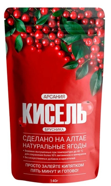 Кисель АРСАНИЯ брусника 140г