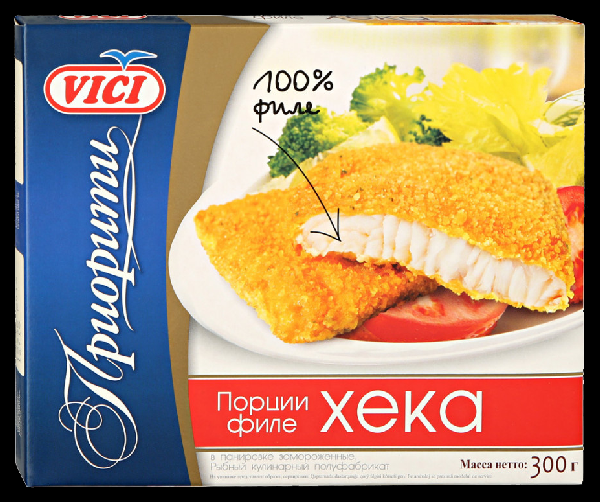 Филе хека ВИЧИ порции в панировке 300г