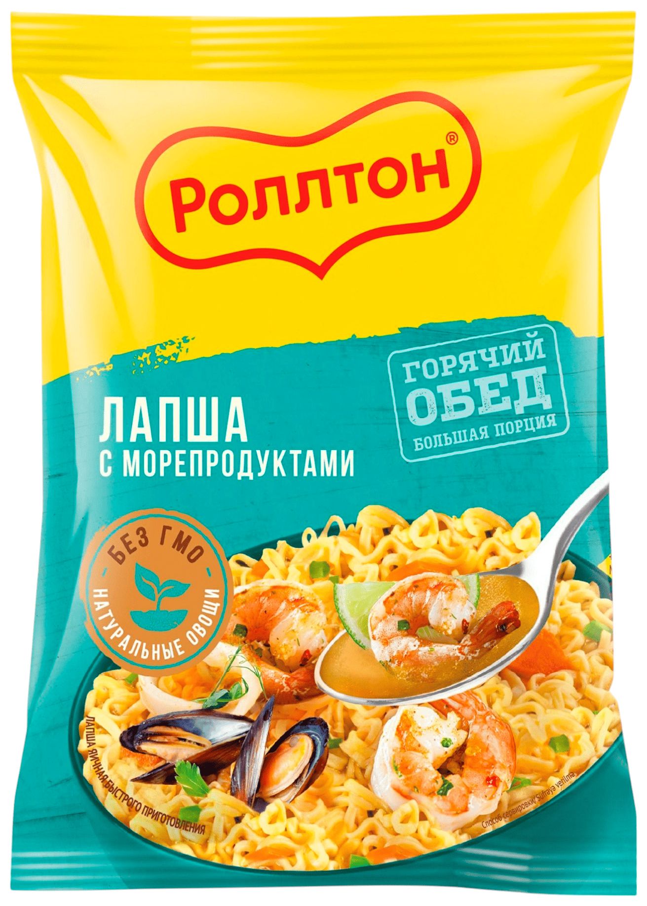 Лапша б/п РОЛЛТОН с морепродуктами м/у 85г