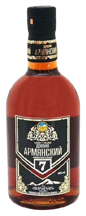 Коньяк ДРЕВНЕ АМЯНСКИЙ 7 лет 40% ст/б 0.2л