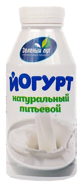 Йогурт ЗЕЛЕНЫЙ ЛУГ натуральный питьевой бзмж 2.5% 340г