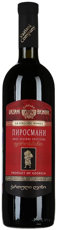 Вино ВАЗИАНИ Пиросмани красное п/сух 12.5% ст/б 0.75л