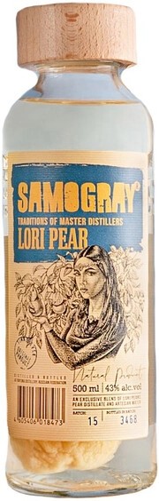 Настойка АМГ Самограй Груша Лори 43% ст/б 0.5л