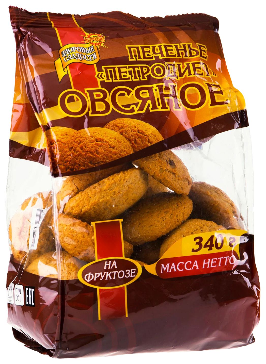 Печенье ПЕТРОДИЕТ овсяное на фруктозе 340г