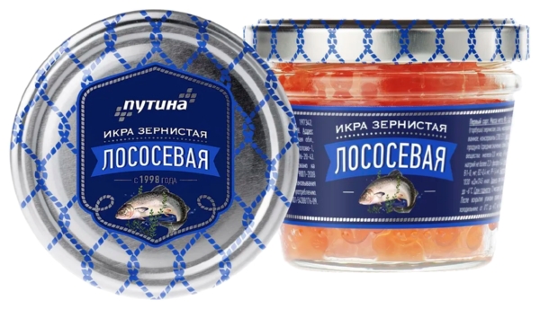 Икра лососевая ПУТИНА ст/б 90г