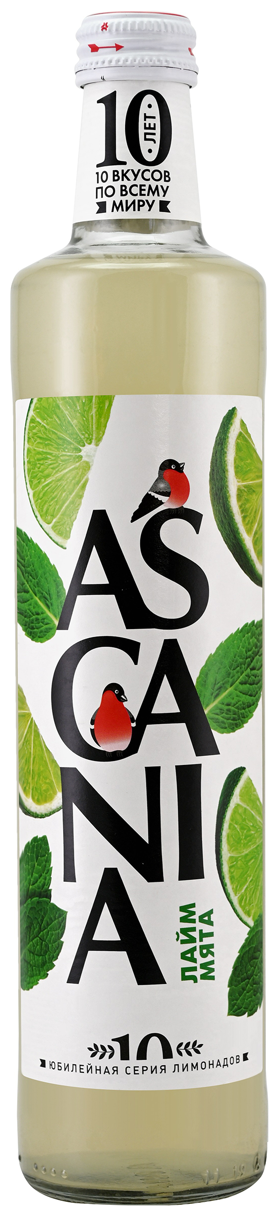 Газ.напиток АСКАНИЯ лайм мята ст/б 0.5л