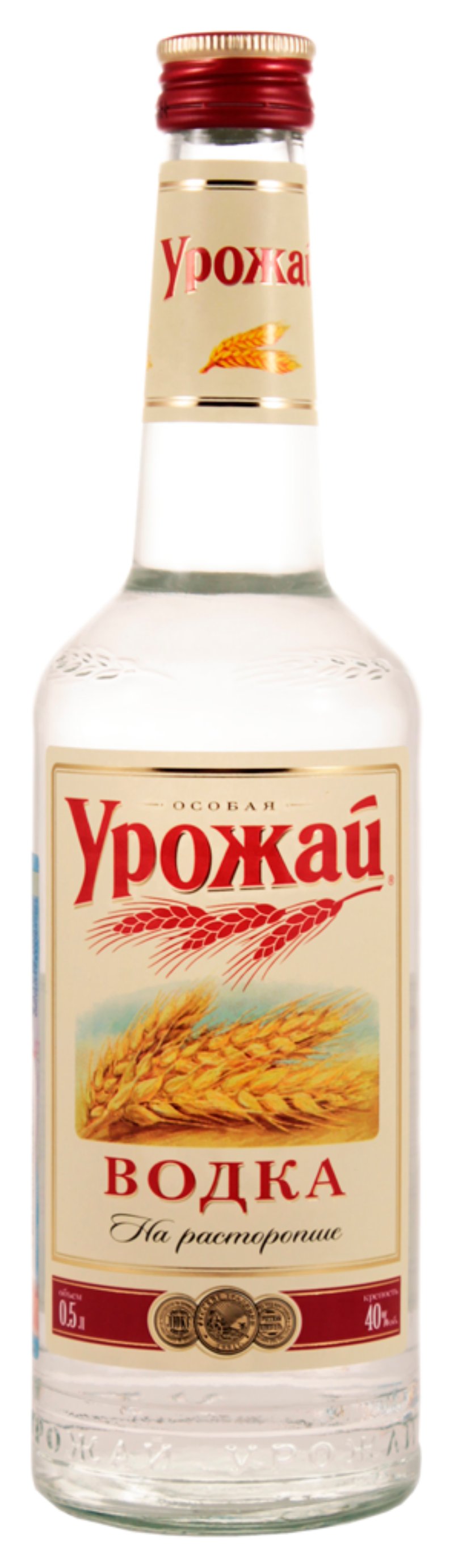 Водка УРОЖАЙ на расторопше 40% ст/б 0.5л
