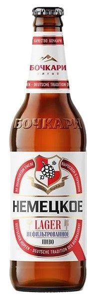 Пиво БОЧКАРИ Немецкое светлое нефильтрованное 4.71% ст/б 0.44л