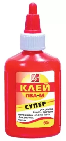 Клей ЛУЧ ПВА красный флакон 65г арт.20С1351-08