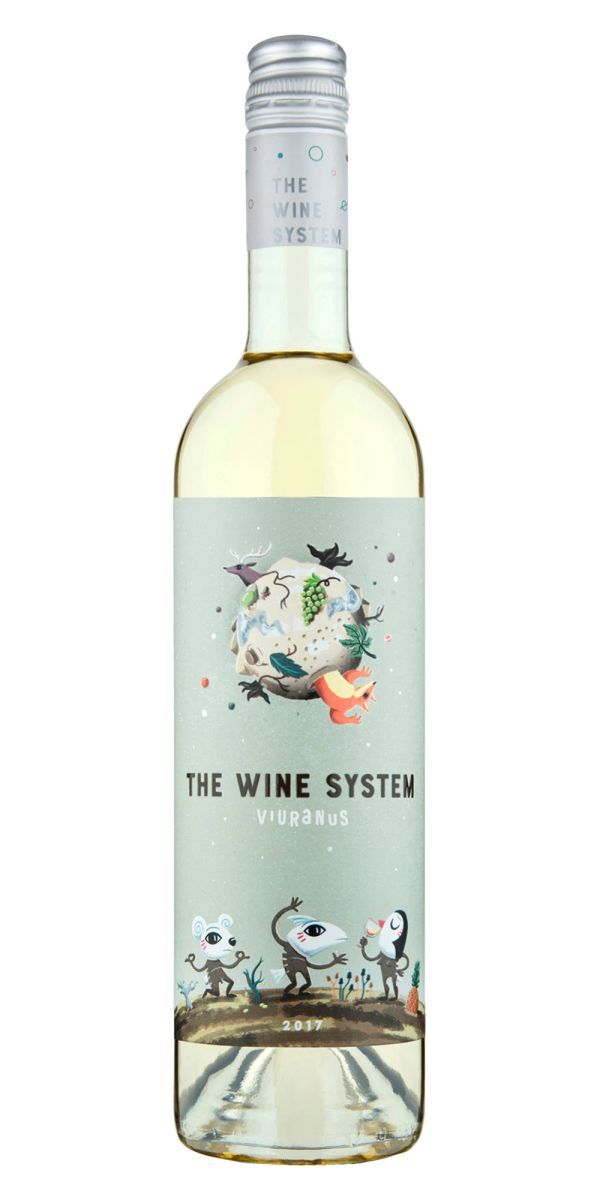 Вино ВАЙН СИСТЕМ Виуранус белое сух 12.5% ст/б 0.75л