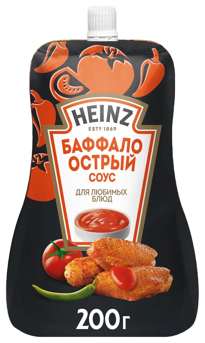 Соус ХАЙНЦ Баффало острый д/пак 200г