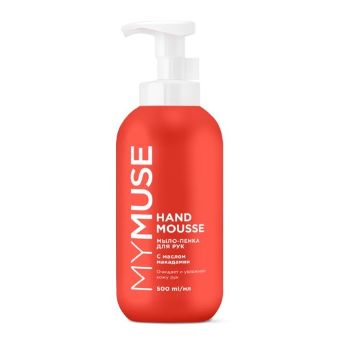 Мыло-пенка МАЙ МЬЮСС с маслом макадамии и экстрактом черного перца 500мл